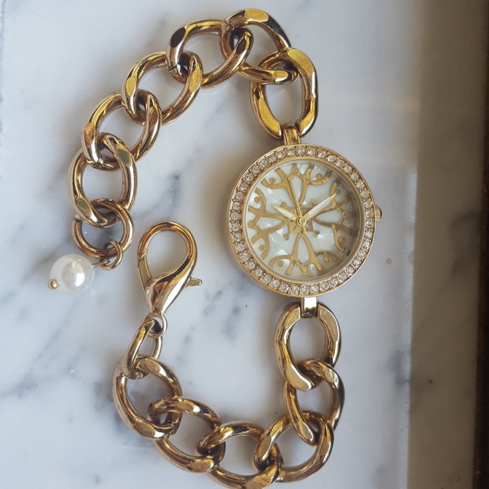 * FREE w/ Purchase Faux gold watch